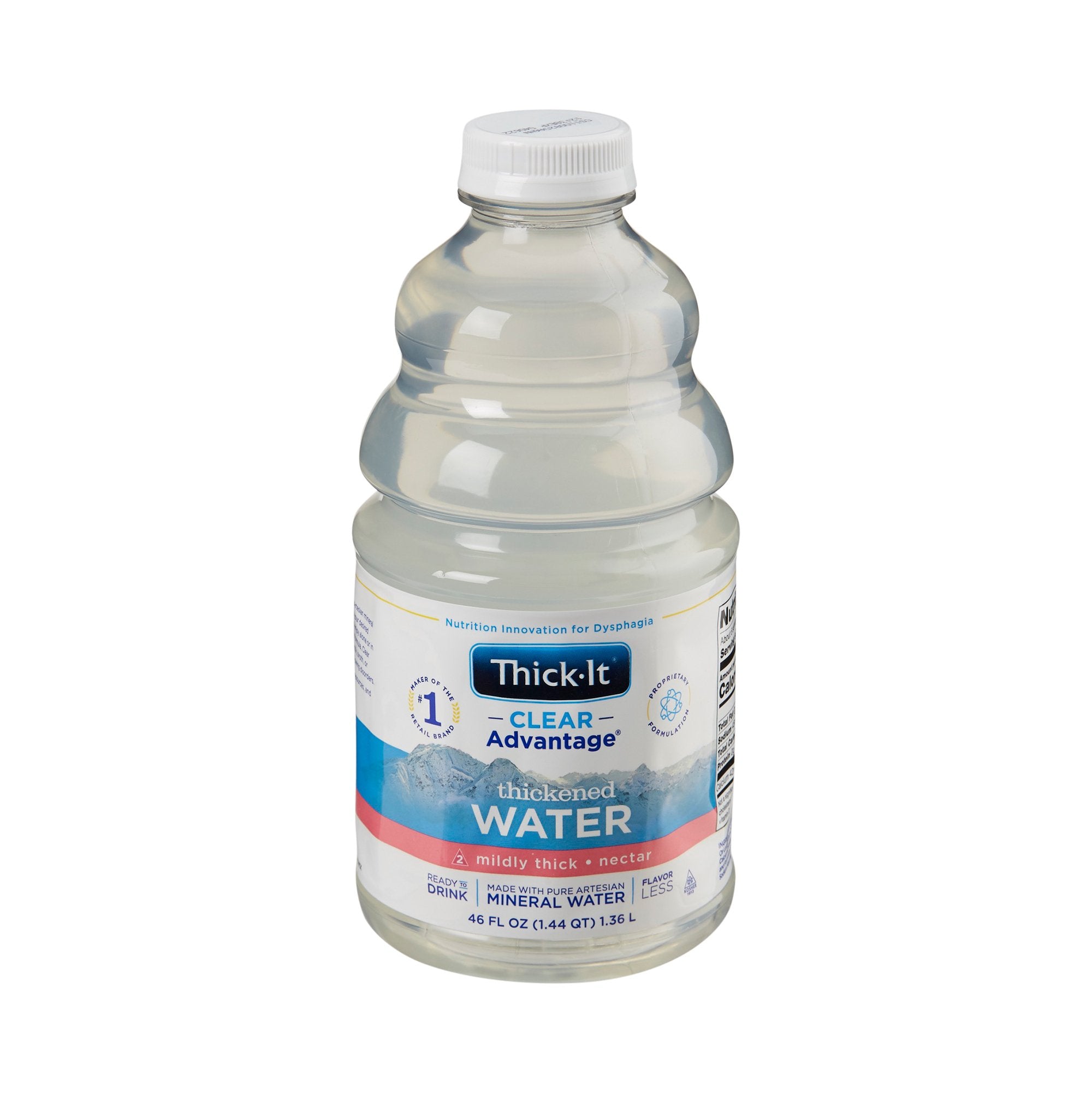Thick-It Clear Advantage Thickened Water, 46 oz. Bottle-Thickened Water Thick-It Clear Advantage 46 oz. Bottle Unflavored Liquid IDDSI Level 2 Mildly Thick