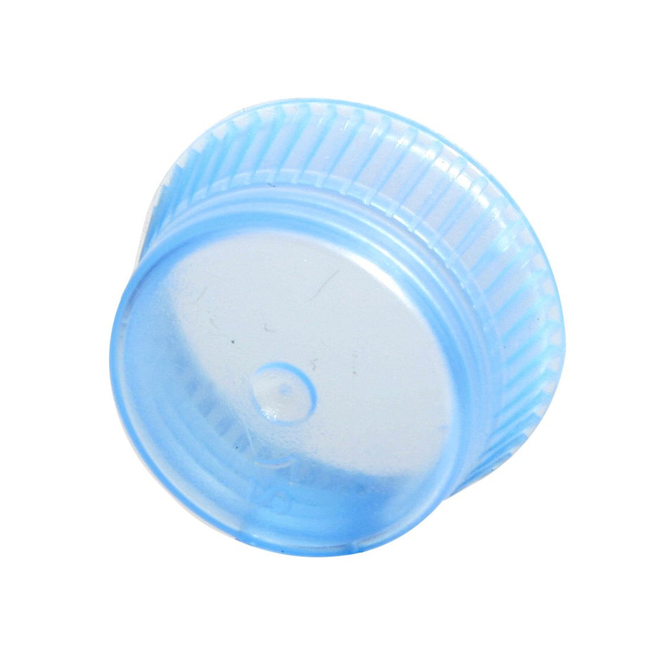 Uni-Flex Safety Cap Tube Closure-Uni-Flex Safety Cap Tube Closure Flexible Plastic Over-Locking Blue 13 mm For 13 mm Culture Tubes NonSterile