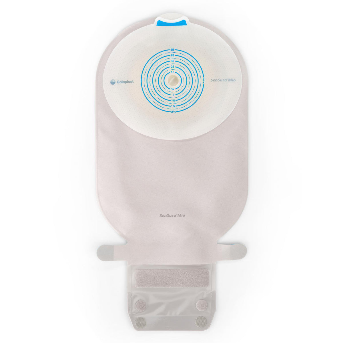 Ostomy Pouch SenSura® Mio One-Piece System Maxi Length Trim to Fit 3/8 to 2-1/8 Inch Stoma Drainable