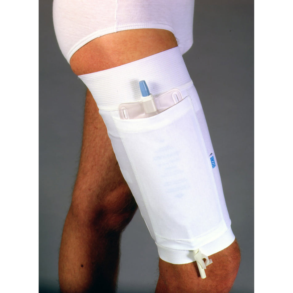 Urocare Leg Bag Holder, Medium-"Leg Bag Holder Urocare Medium, Upper Thigh: 22.75 Inch Diameter, Lower Thigh: 18.75 Inch Diameter, Can hold up to a 26 fl. oz. leg bag, Non-Sterile"