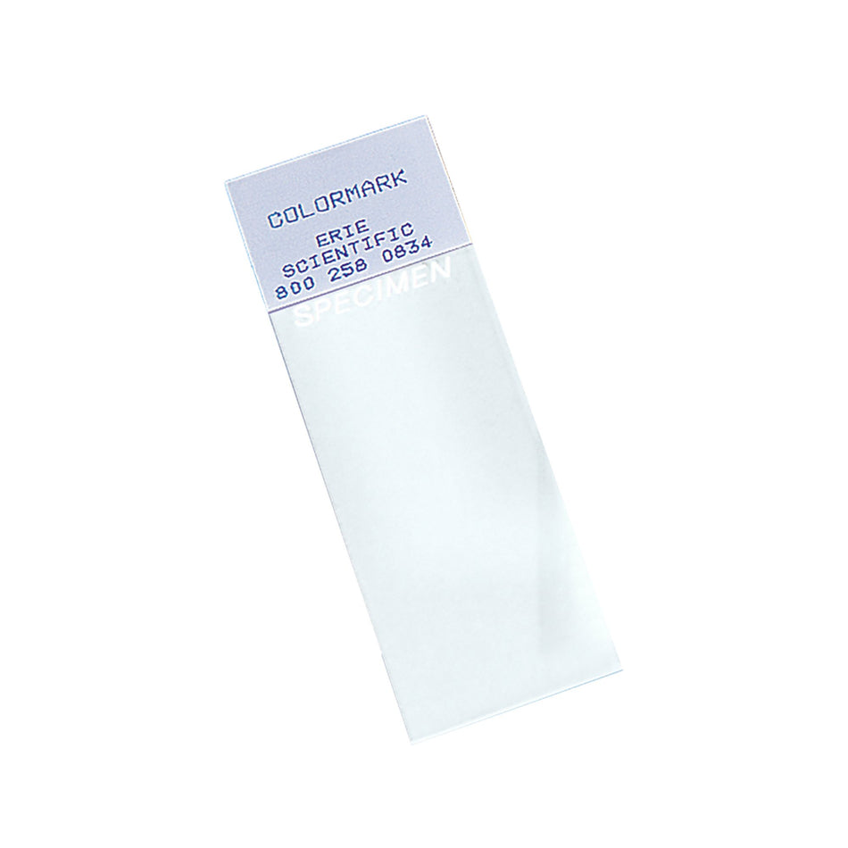 Epredia Colormark Microscope Slide, 25 x 75 x 1 Millimeter-Microscope Slide Colormark 25 X 75 X 1 mm White End