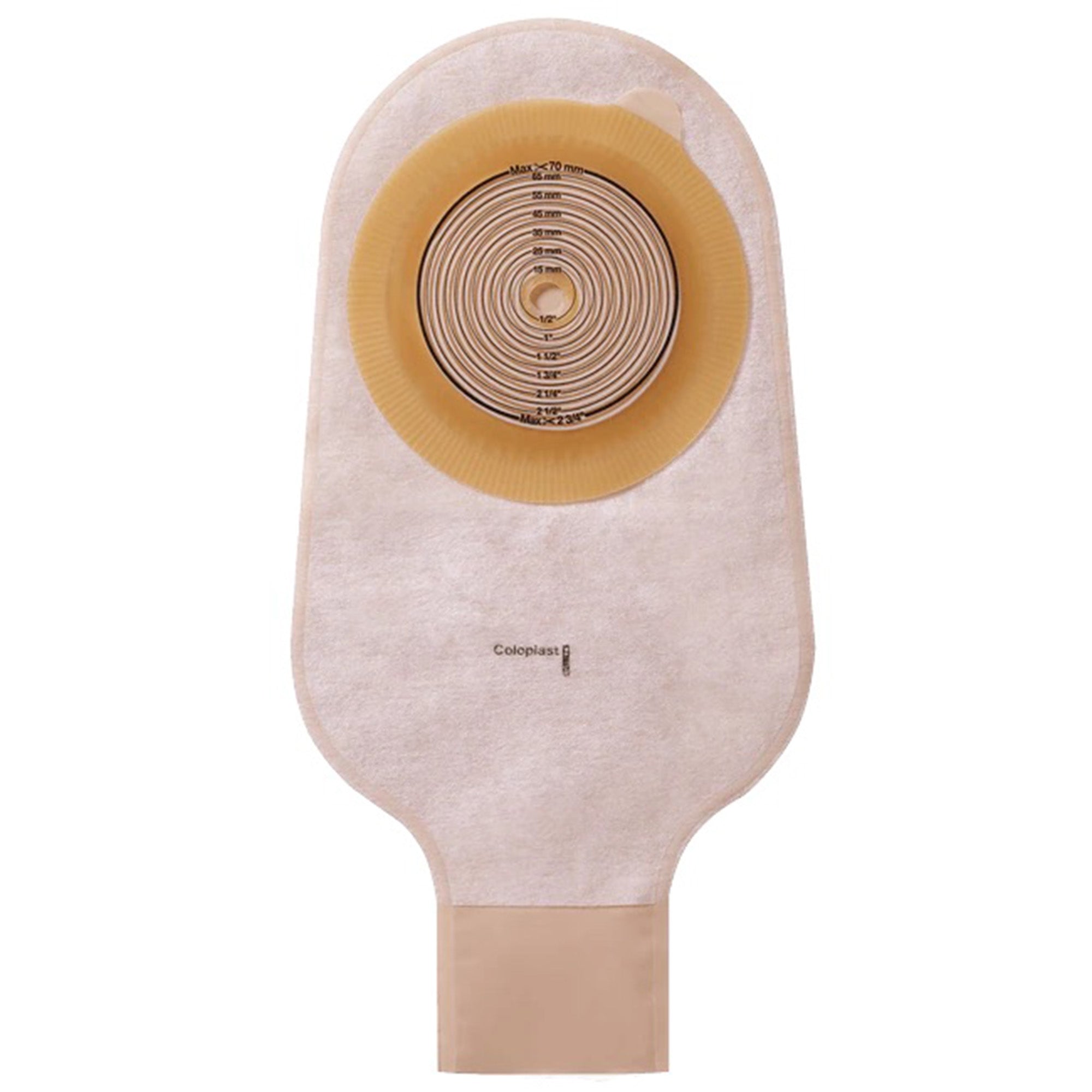 Assura Flat MAXI One-Piece Drainable Ostomy Pouch, 12-Inch Length, 15-33 mm Stoma-Ostomy Pouch Assura One-Piece System 12 Inch Length Trim To Fit 15-33 mm Stoma Drainable