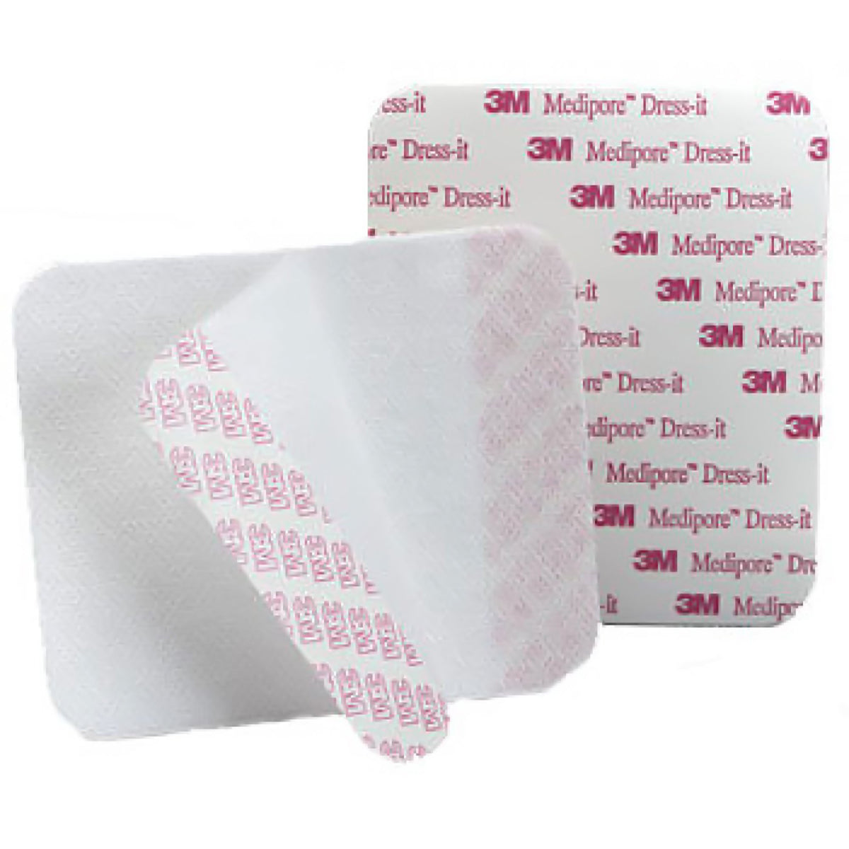 3M Medipore Cloth Dressing Retention Tape, 5-7/8 x 5-7/8 Inch, White-Dressing Retention Tape with Liner 3M Medipore Dress-It White 5-7/8 X 5-7/8 Inch Soft Cloth NonSterile