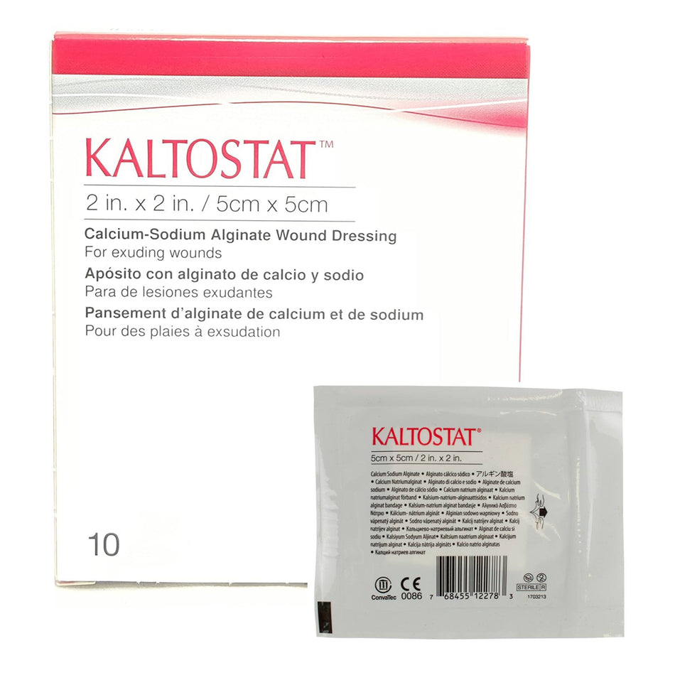 Kaltostat� Calcium Alginate Dressing, 2 x 2 Inch-Alginate Dressing Kaltostat� 2 X 2 Inch Square