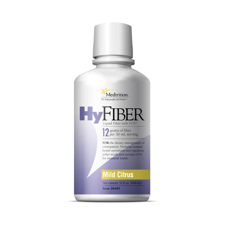 HyFiber Citrus Flavor Liquid Fiber with FOS, 32-ounce bottle-Oral Supplement HyFiber with FOS Citrus Flavor Liquid 32 oz. Bottle