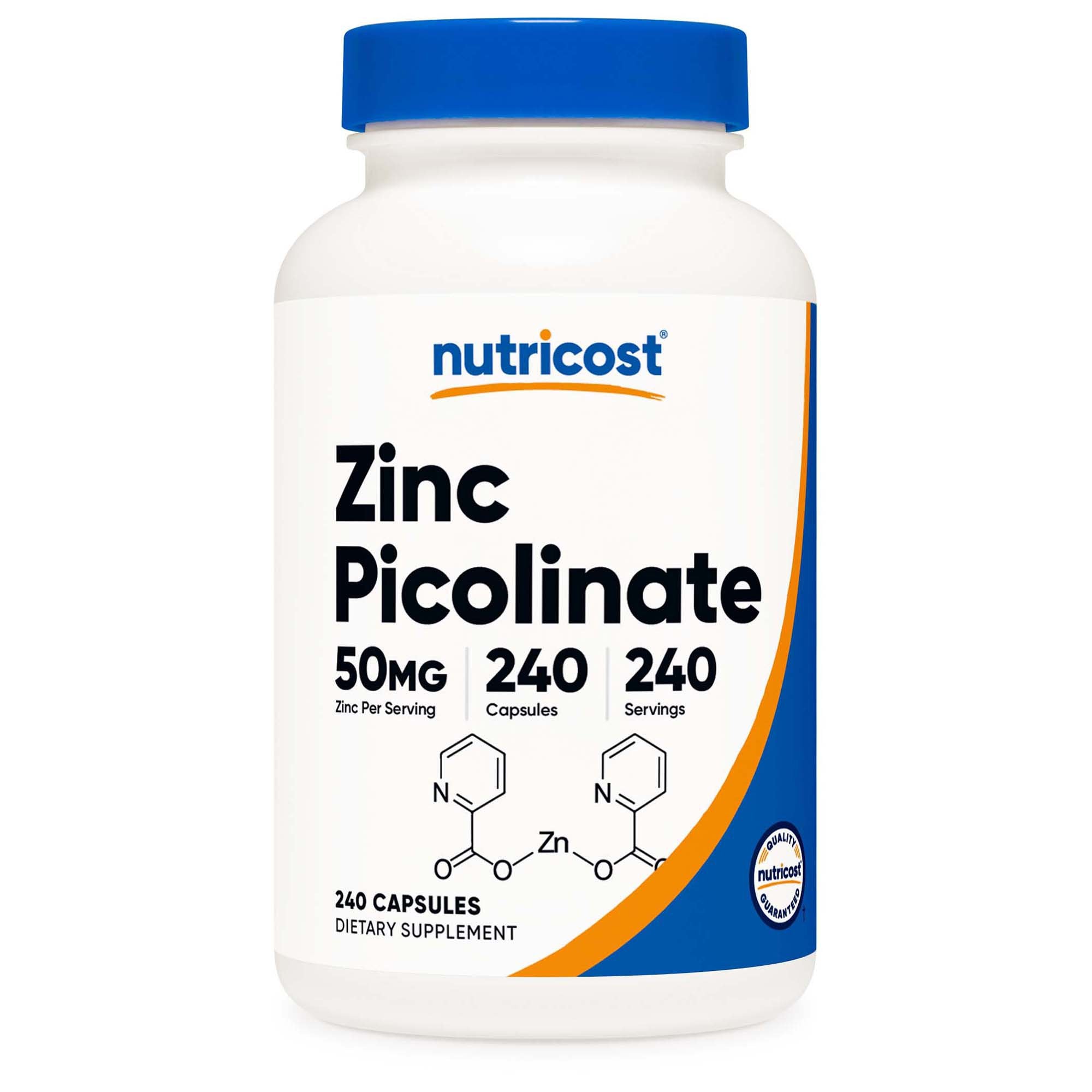 Dietary Supplement nutricost® Zinc Picolinate 50 mg Strength Capsule 240 Per Bottle - Pharmaceuticals>Over the Counter>Non...