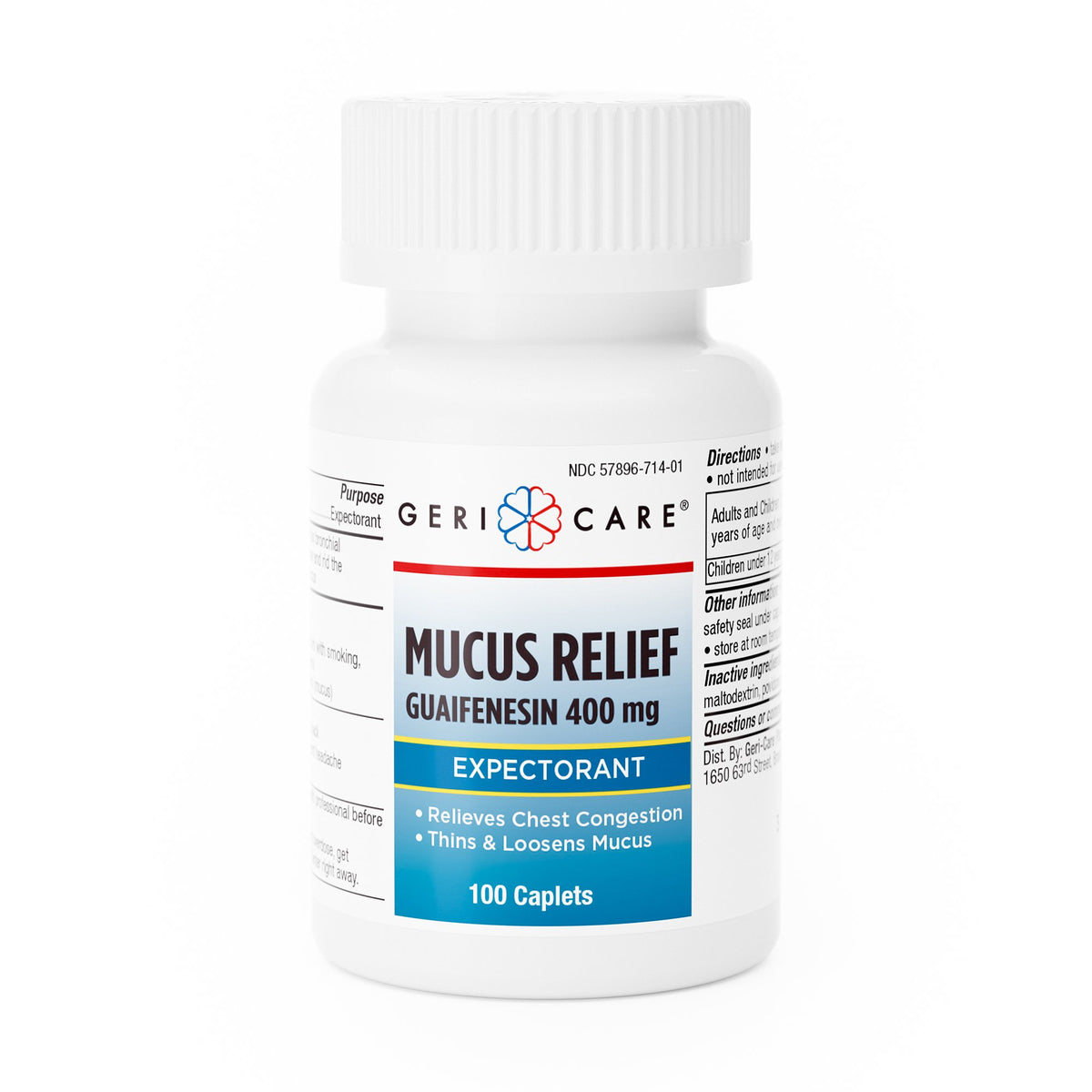 Geri-Care® Guaifenesin Mucus Relief Expectorant - Pharmaceuticals>Over the Counter>Cough and Cold Relief - Geri-Care