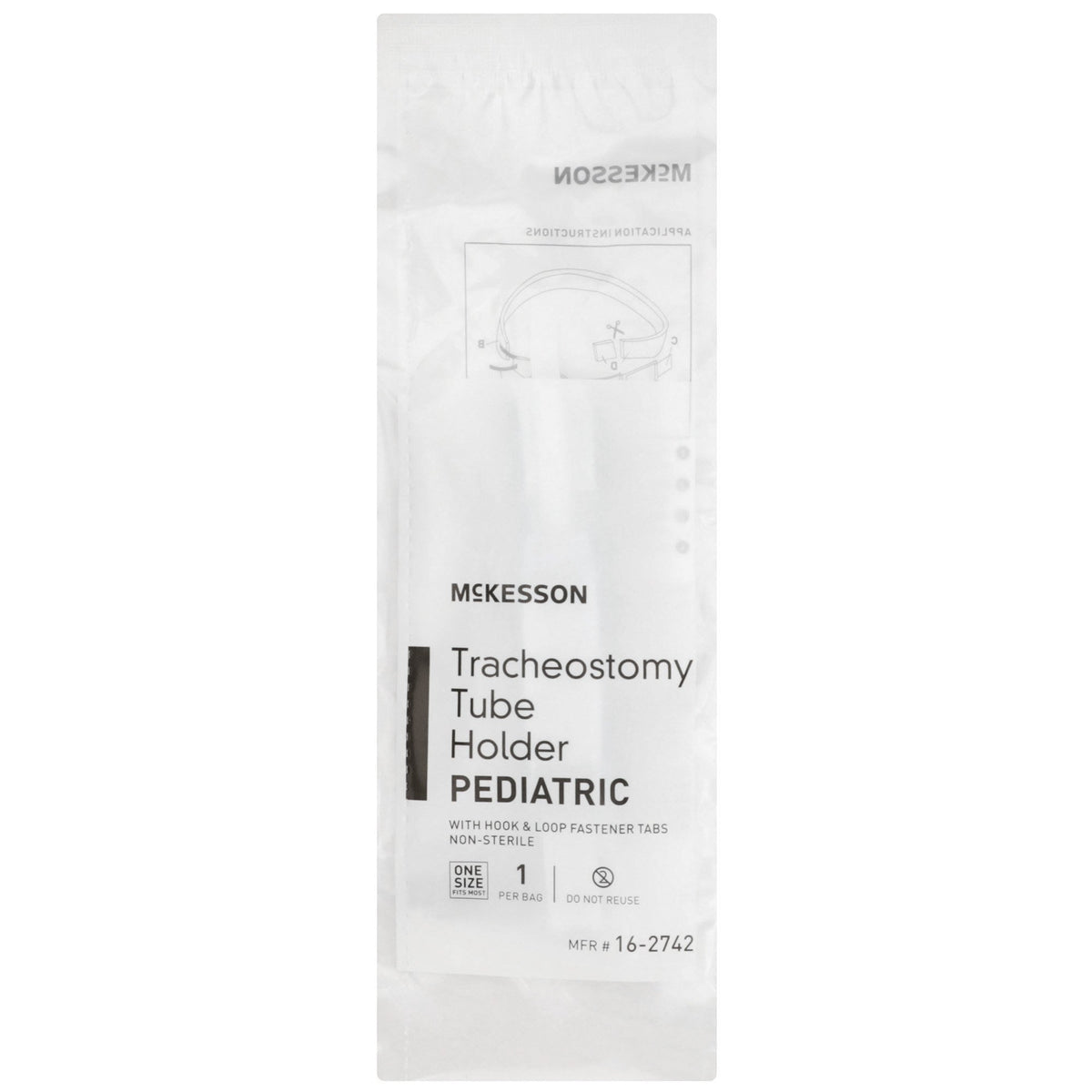 McKesson Tracheostomy Tube Holder-Tracheostomy Tube Holder McKesson 1 X 19 Inch Pediatric