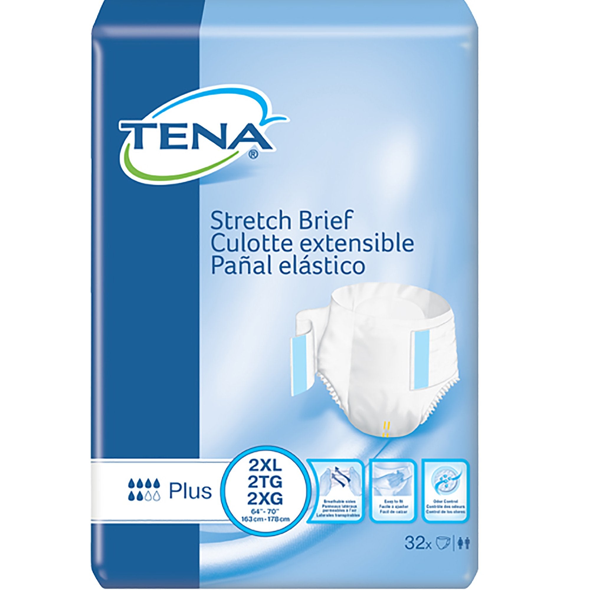 Tena® Stretch™ Plus Incontinence Brief, 2X-Large - Incontinence>Adult Briefs and Protective Undergarments - Essity HMS Nor...