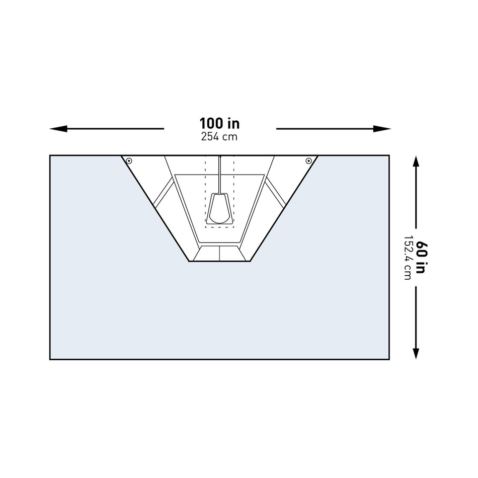McKesson Sterile Heavy-Duty Shoulder Arthroscopy Drape, 60 x 100 Inch-Orthopedic Drape McKesson Heavy-Duty Shoulder Arthroscopy Drape 100 W X 60 L Inch Sterile