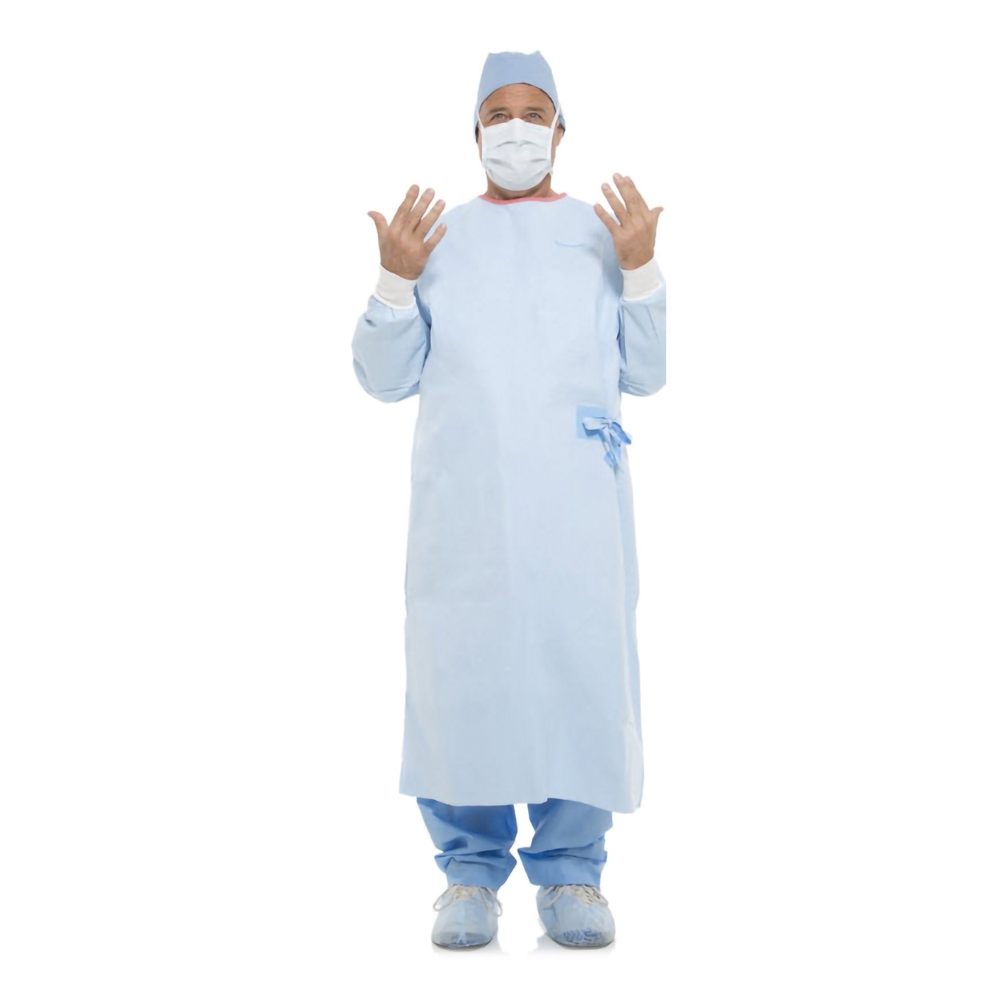 Evolution 4 Surgical Gown with Towel-Non-Reinforced Surgical Gown with Towel Evolution 4 X-Large Blue Sterile AAMI Level 4 Disposable