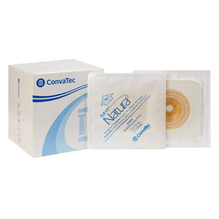 Sur-Fit Natura Durahesive Ostomy Barrier With -7/8 Inch Stoma Opening-"Ostomy Barrier Sur-Fit Natura Durahesive Moldable, Extended Wear Acrylic Tape 45 mm Flange Sur-Fit Natura System 1/2 to 7/8 Inch Opening"