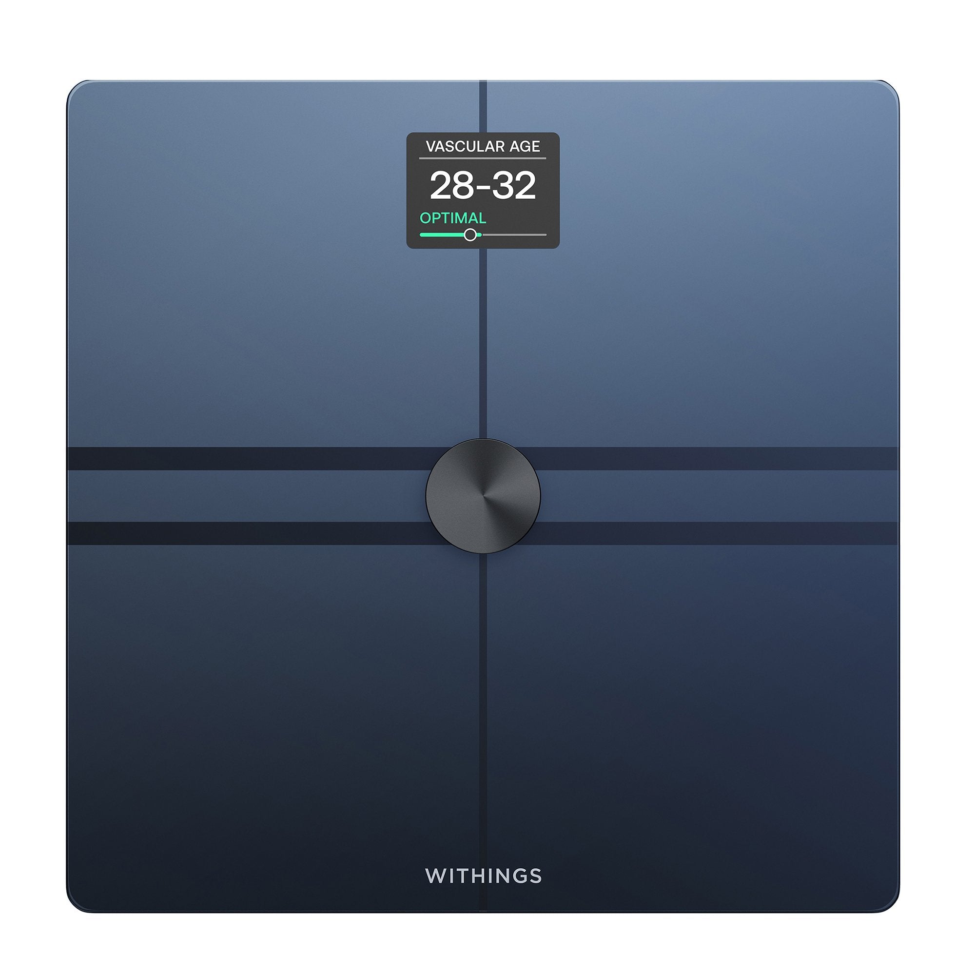 Withings Body Comp Wifi Smart Scale, Black-Total Body Composition Analyzer Step On Withings Digital Display 5 -> 200kg (9 -> 440lb) Black