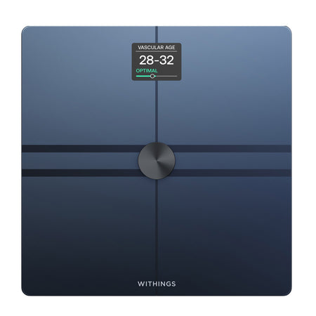 Withings Body Comp Wifi Smart Scale, Black-Total Body Composition Analyzer Step On Withings Digital Display 5 -> 200kg (9 -> 440lb) Black