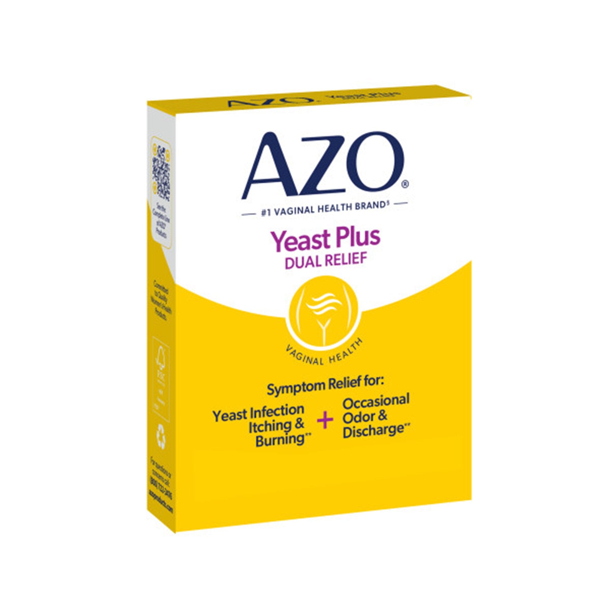 AZO® Yeast Plus Dual Relief for Yeast Infection Itching and Burning