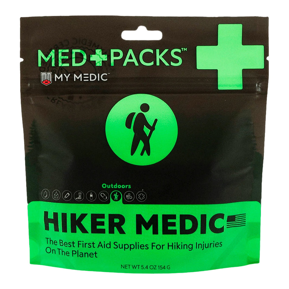 My Medic Med Packs First Aid Kit for Hikers � Outdoor Injury Supplies in Portable Pouch-First Aid Kit My Medic� MED PACKS Hiker Medic Plastic Pouch