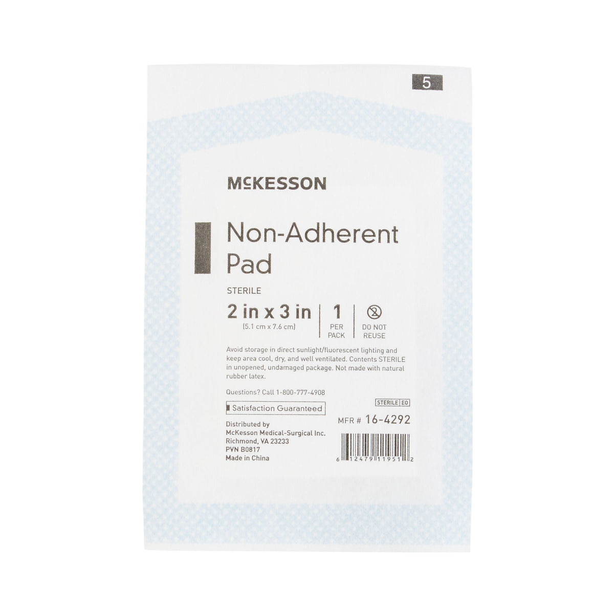 McKesson Nonadherent Dressing, 2 x 3 Inch - Wound Care>General Wound Care>General Purpose Dressings>Gauze Dressings - McKe...
