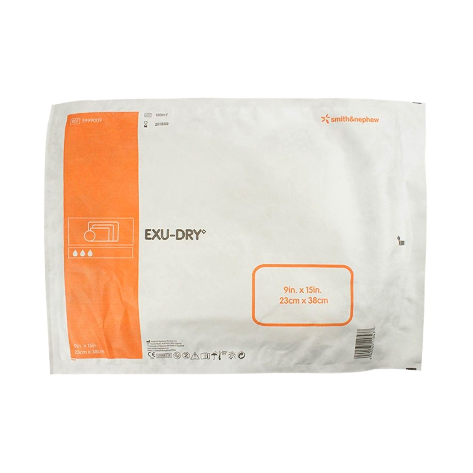 Smith & Nephew Exu-Dry Anti-Shear Super Absorbent Dressing, 9 x 15 Inch-Super Absorbent Dressing EXU-DRY Anti-Shear 9 X 15 Inch Rectangle