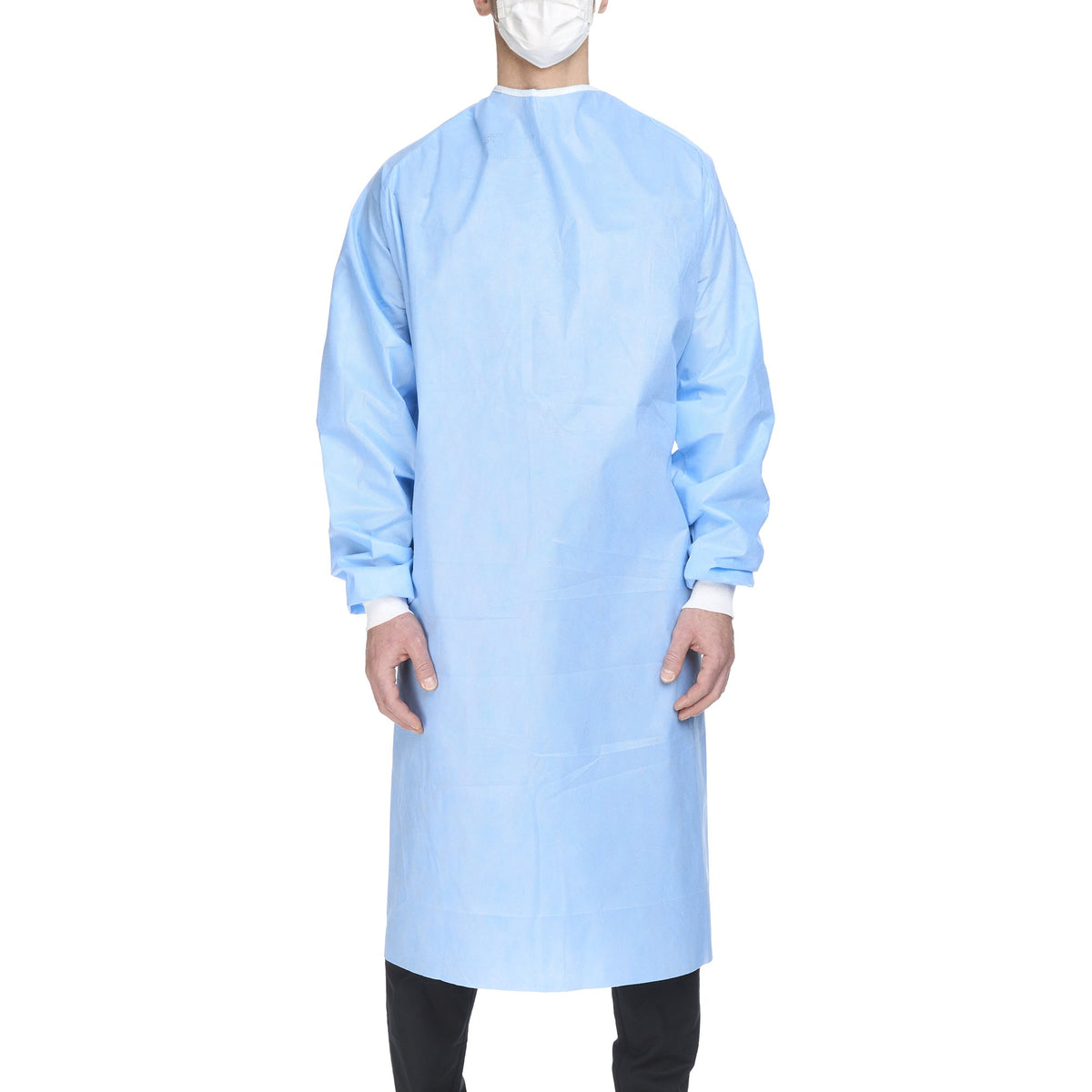 Halyard Basics Non-Reinforced Surgical Gown with Towel-Non-Reinforced Surgical Gown with Towel Halyard Basics X-Large Blue Sterile Disposable