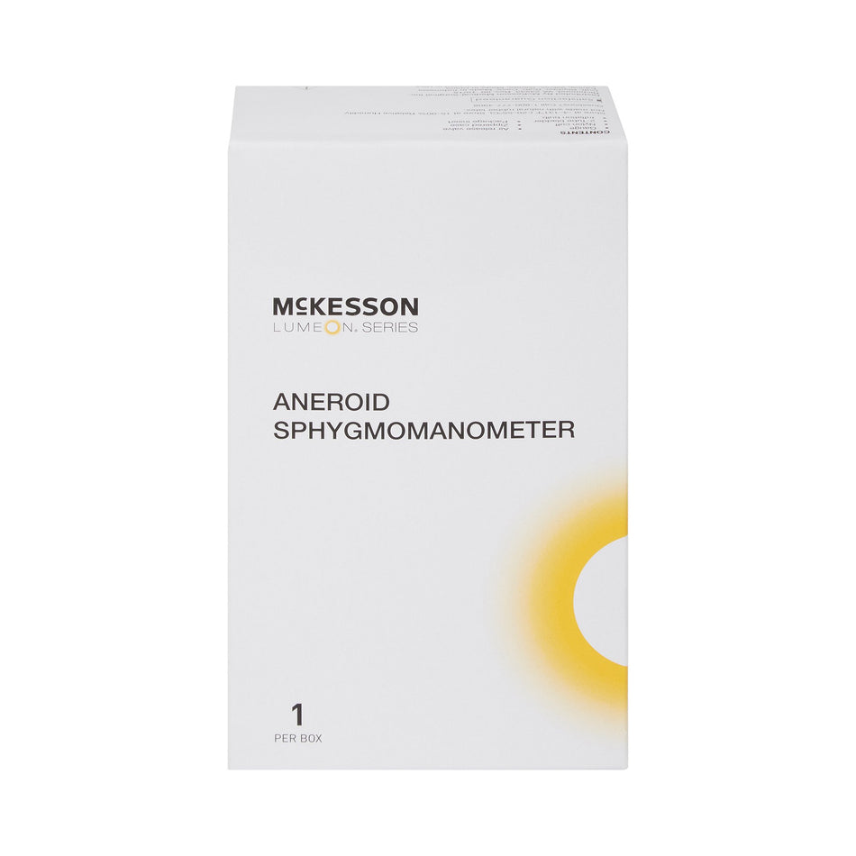 McKesson Deluxe Aneroid Sphygmomanometer with Cuff, Two-Tube, Pocket Size, Handheld, Adult Cuff, Orange, Arm-Aneroid Sphygmomanometer Unit McKesson Deluxe Adult Cuff Nylon Cuff 23 - 40 cm Pocket Aneroid