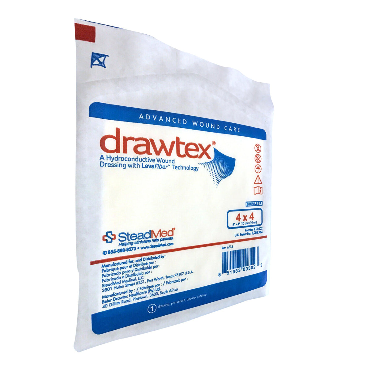 Drawtex® nonadherent Dressing, 4 x 4 Inch - Wound Care>Advanced Wound Care>Super Absorbent Dressings - Urgo Medical North...
