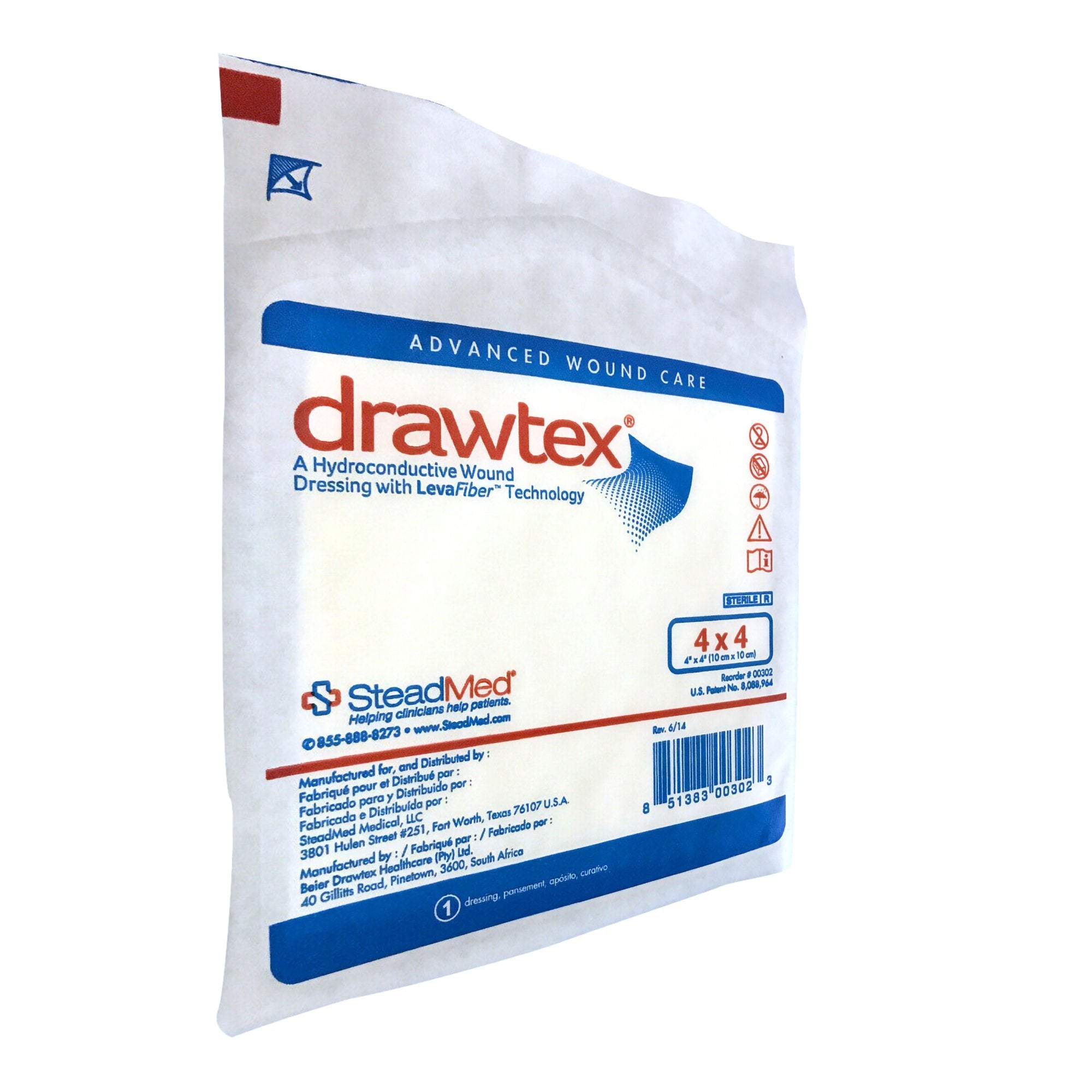 Drawtex® nonadherent Dressing, 4 x 4 Inch - Wound Care>Advanced Wound Care>Super Absorbent Dressings - Urgo Medical North...