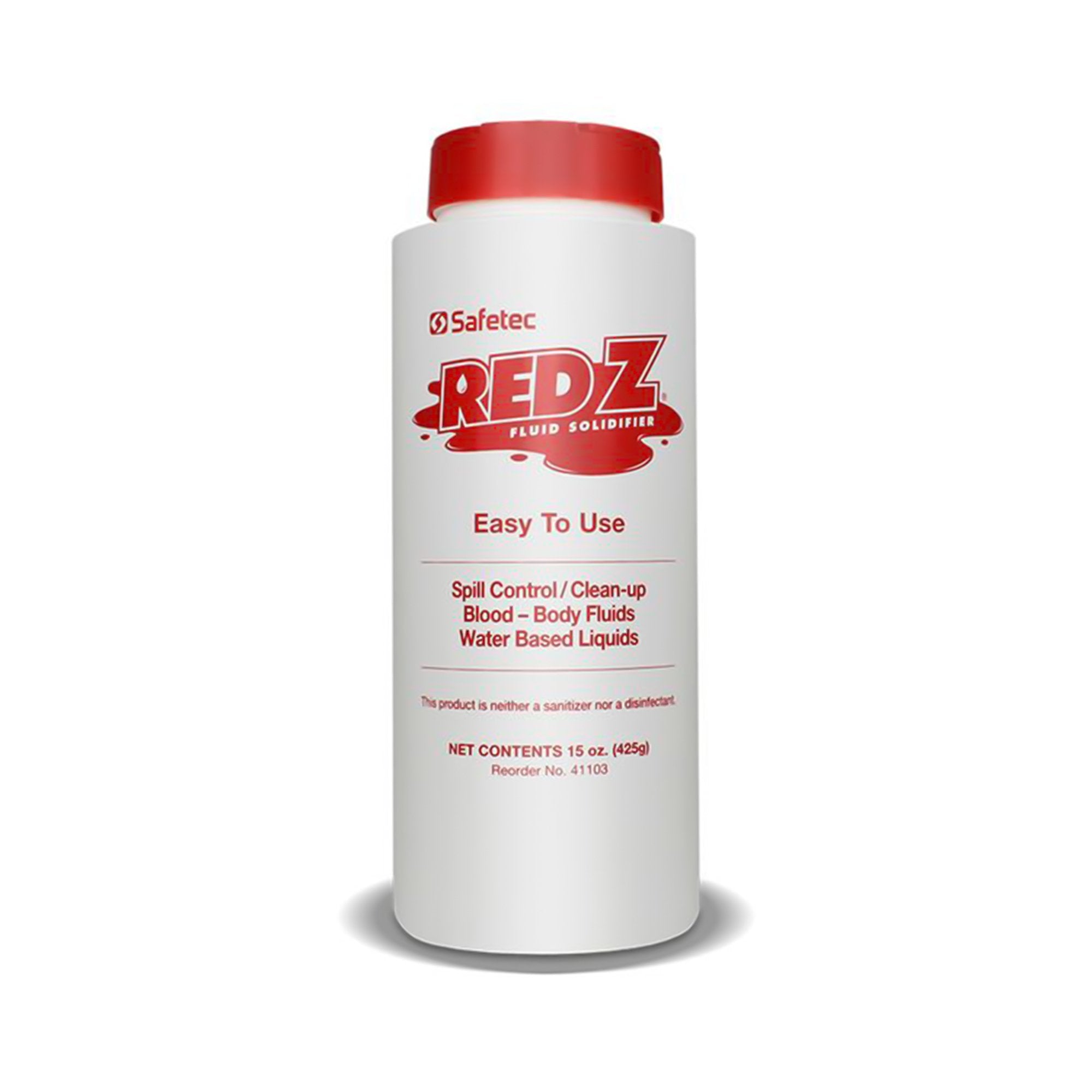 Red Z Spill Control Solidifier-Spill Control Solidifier Red Z Shaker Top Bottle 15 oz.