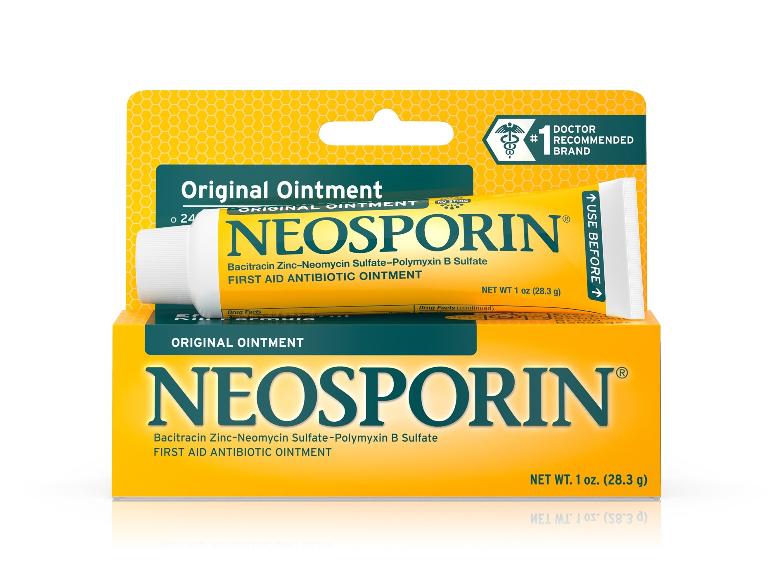 Neosporin First Aid Antibiotic, 1-ounce tube-First Aid Antibiotic Neosporin Ointment 1 oz. Tube