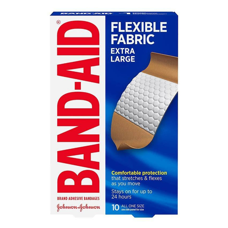 Band-Aid� Flexible Fabric Adhesive Strip, 1-3/4 x 4 Inch-Adhesive Strip Band-Aid� Flexible Fabric 10-3/4 X 4 Inch Fabric Rectangle Tan Sterile