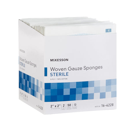 McKesson Sterile Gauze Sponge, 2 x 2 Inch, 8-Ply-Gauze Sponge McKesson 2 X 2 Inch 8-Ply Sterile 2 per Pack