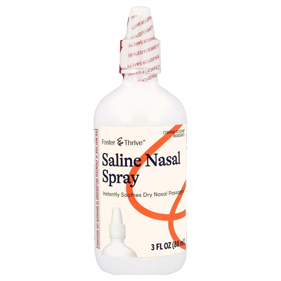Foster & Thrive Saline Nasal Spray-Saline Nasal Spray Foster & Thrive 0.65% Strength Nasal Spray 3 oz.