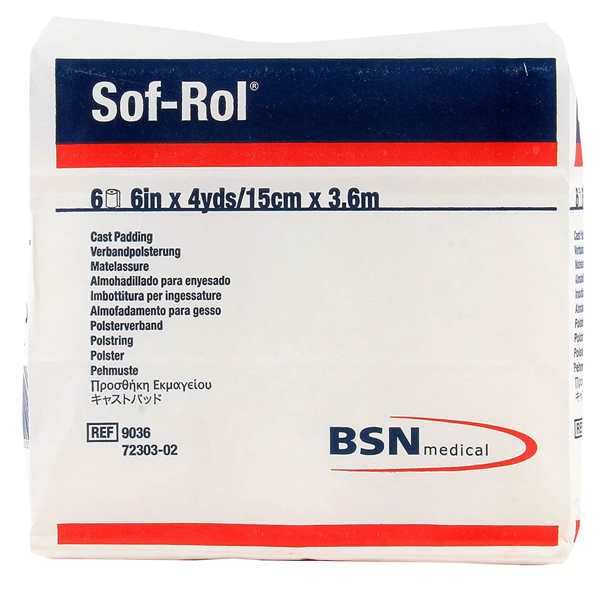 Sof-Rol® White Rayon Undercast Cast Padding, 6 Inch x 4 Yard - Orthopedic>Casting>Cast Padding - BSN Medical