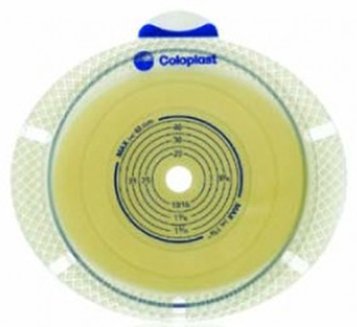 SenSura Flex Xpro Ostomy Barrier With 50 mm Stoma Opening-"Ostomy Barrier SenSura Flex Xpro Trim to Fit, Standard Wear Double Layer Adhesive 50 mm Flange Red Code System 3/8 to 1-7/8 Inch Opening"