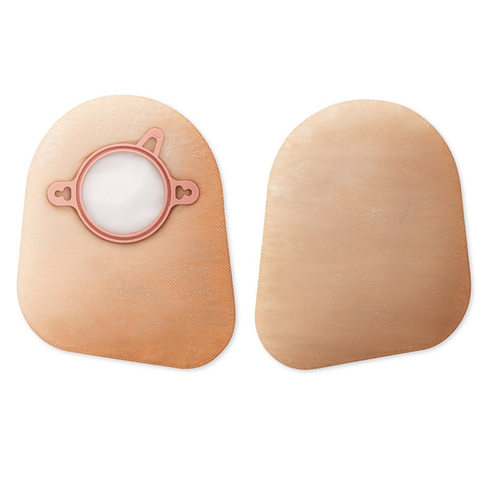 New Image Two-Piece Closed End Beige Ostomy Pouch, 9 Inch Length, 2 Inch Flange-Ostomy Pouch New Image Two-Piece System 9 Inch Length Closed End