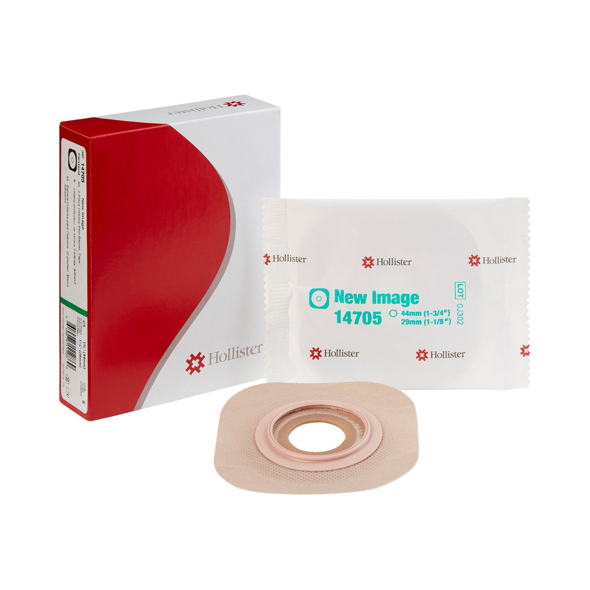 New Image Flextend Colostomy Barrier With 1 1/8 Inch Stoma Opening-"Ostomy Barrier New Image Flextend Precut, Extended Wear Adhesive Tape 44 mm Flange Green Code System Hydrocolloid 1-1/8 Inch Opening"
