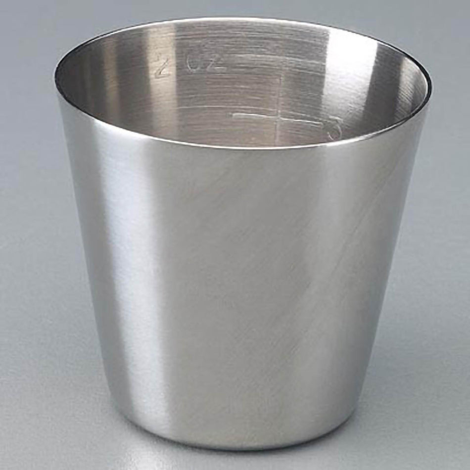 Sklar Graduated Medicine Cup, 2 ounce-Medicine Cup Sklar� 2 oz. Silver Stainless Steel Reusable NonSterile