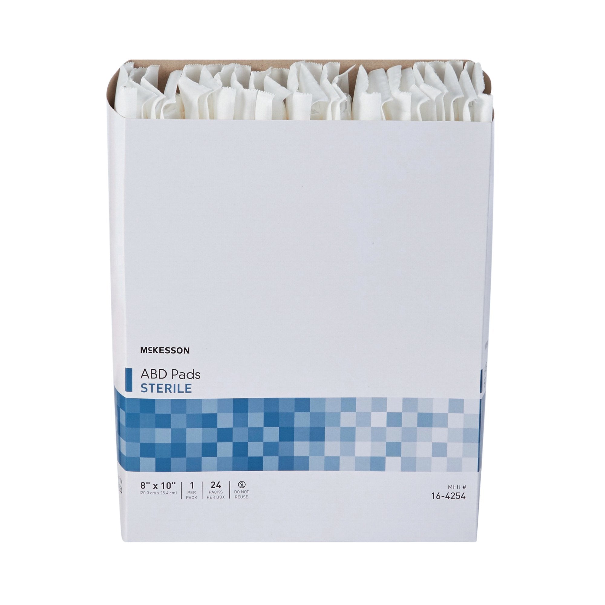 McKesson Sterile Abdominal Pad, 8 x 10 Inch-Abdominal Pad McKesson 8 X 10 Inch Sterile 1 per Pack