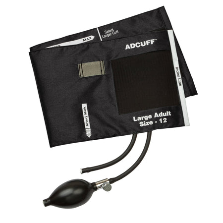 Adcuff Inflation System-Reusable Blood Pressure Cuff and Bulb Adcuff 34 to 50 cm Arm Nylon Cuff Large Adult Cuff