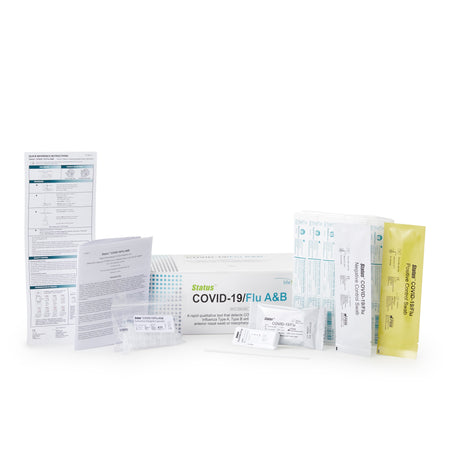 Status Covid-19 / Flu A and B Antigen Detection Respiratory Test Kit-Respiratory Test Kit Status COVID-19 / Flu A and B 25 Tests