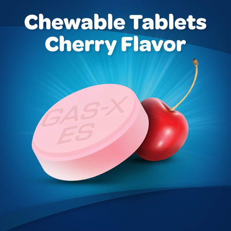 Gas-X Chewable Tablets Extra Strength Cherry Creme-Gas Relief Gas-X 125 mg Strength Chewable Tablet 48 per Bottle