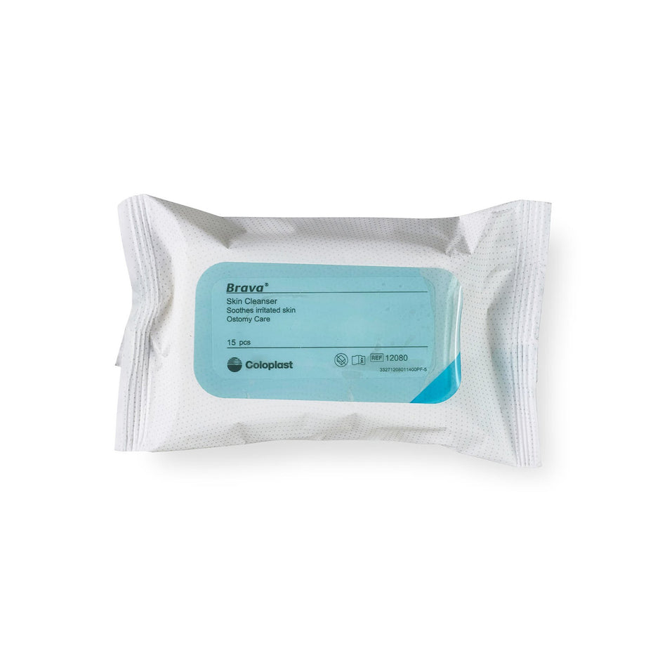 Brava Personal Wipe-Personal Cleansing Wipe Brava Soft Pack Unscented 15 Count