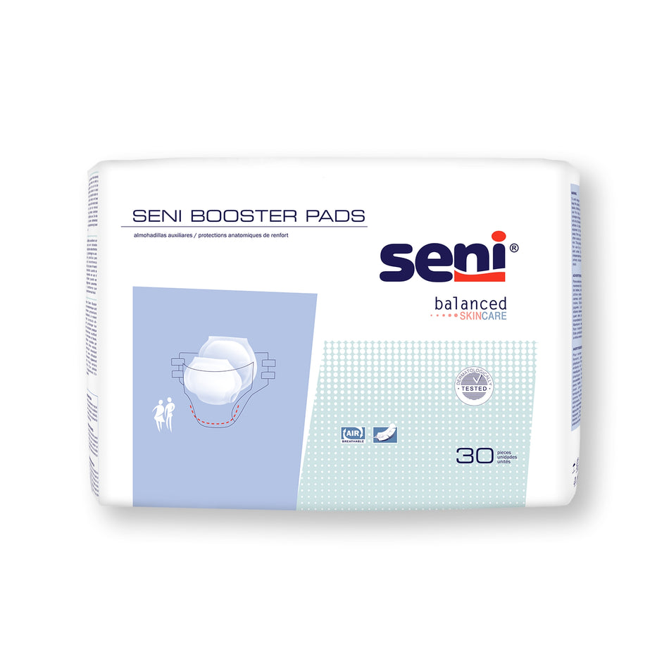 Seni Booster Pad Brief Inserts-Booster Pad Seni 25 Inch Length Moderate Absorbency Super Absorbent Core One Size Fits Most