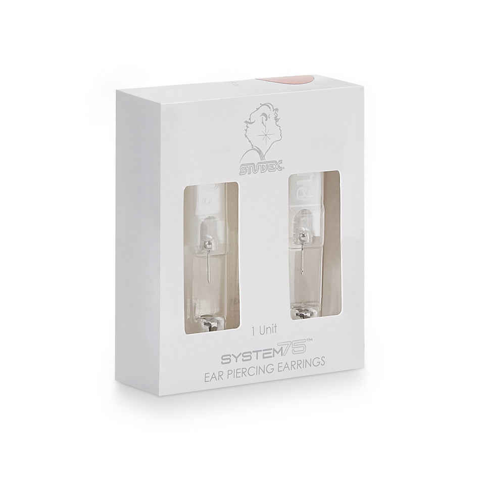 Medisystem Ear Piercing Studs-Mini Ear Piercing Stud Surgical Stainless Steel Silver Ball Traditional Mount