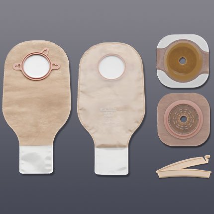 New Image Two-Piece Drainable Clear Ileostomy /Colostomy Kit, 12-Inch Length, 4 Inch Flange-"Ileostomy / Colostomy Pouch New Image Two-Piece System 12 Inch Length Flat, Trim to Fit 3-1/2 Inch Stoma Drainable"