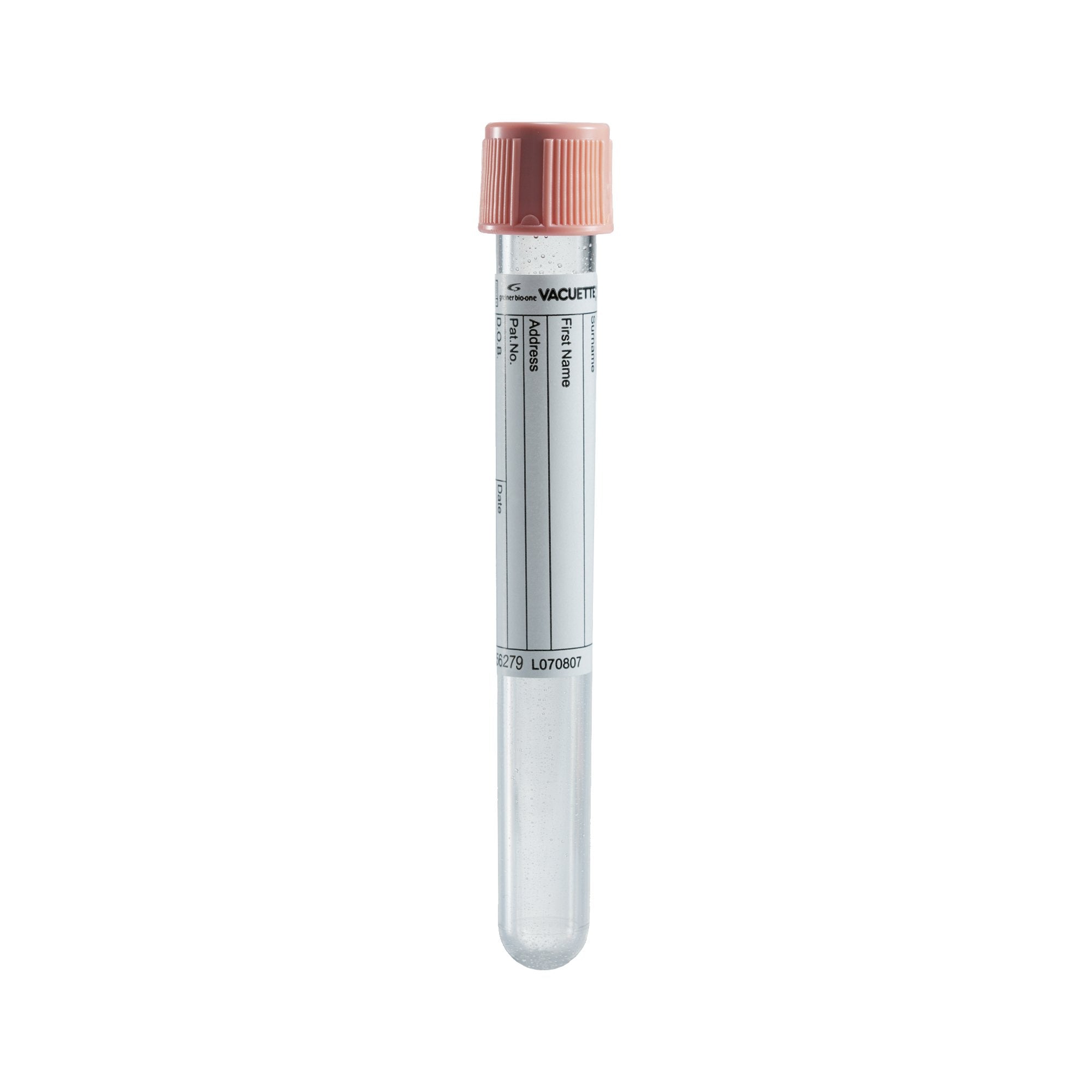 Vacuette Venous Blood Collection Tube, 6 mL, 13 x 100 mm-VACUETTE Venous Blood Collection Tube K2 EDTA Additive 6 mL Pull Cap Polyethylene Terephthalate (PET) Tube