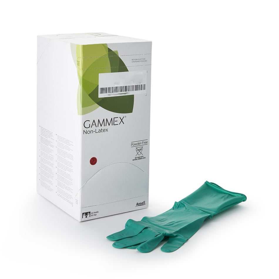 Gammex� Non-Latex Polyisoprene Surgical Glove, Size 6.5, Green-Surgical Glove GAMMEX� Non-Latex Size 6.5 Sterile Polyisoprene Standard Cuff Length Micro-Textured Green Chemo Tested