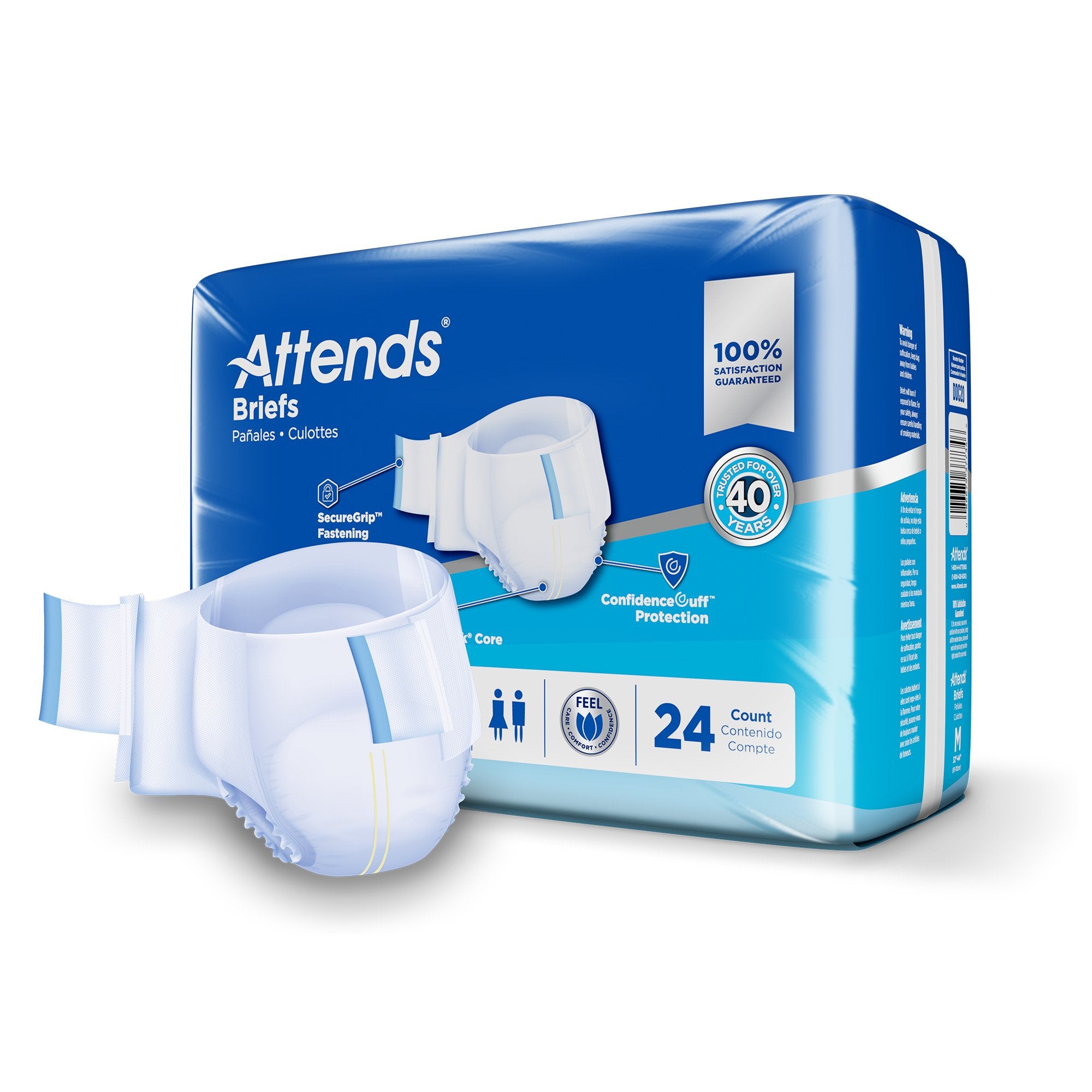Attends® Advanced Briefs, Medium - Incontinence>Adult Briefs and Protective Undergarments - Attends Healthcare Products