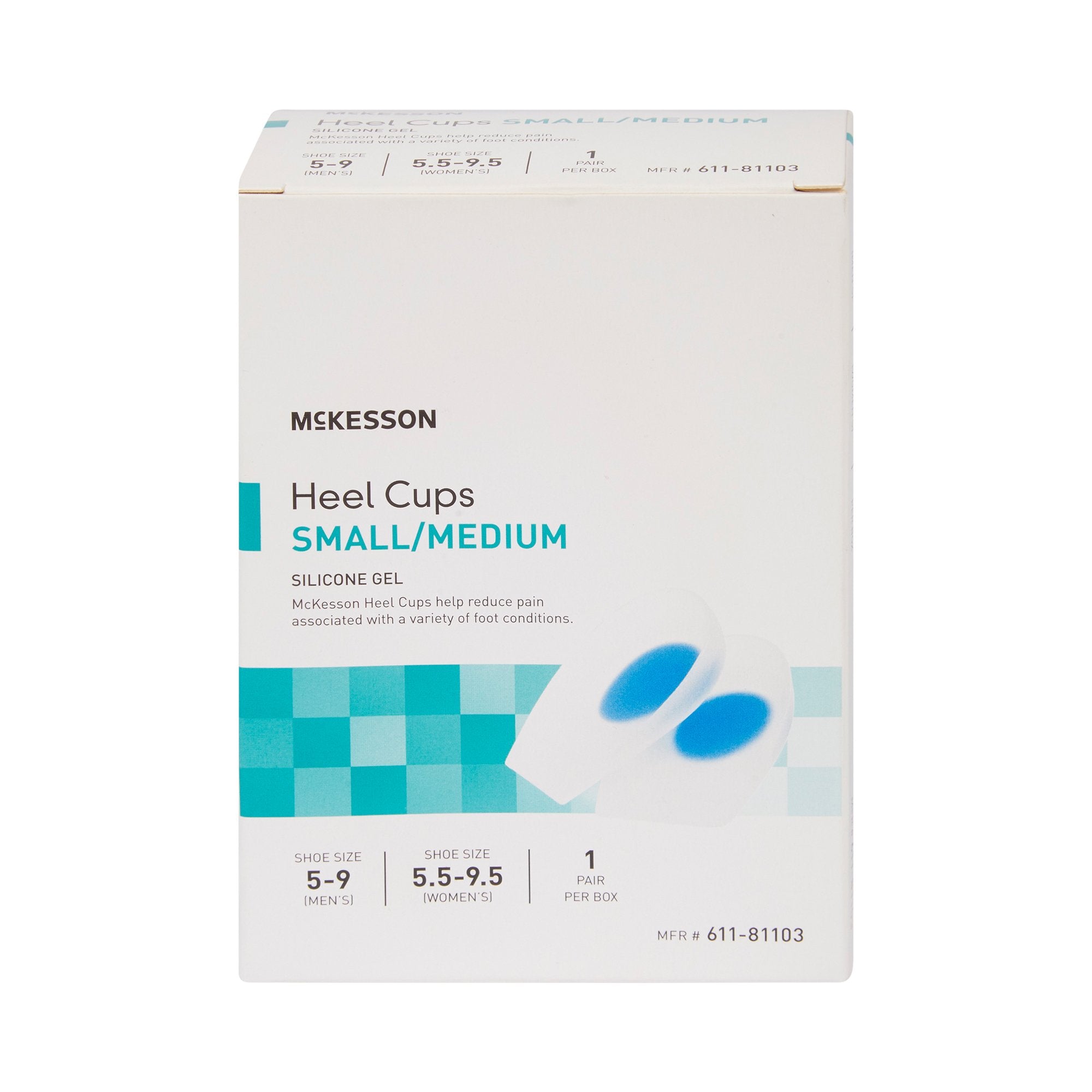 McKesson Heel Cup, Small / Medium - Orthopedic>Immobilizers, Splints and Supports>Lower Body>Shoe Inserts and Insoles - Mc...