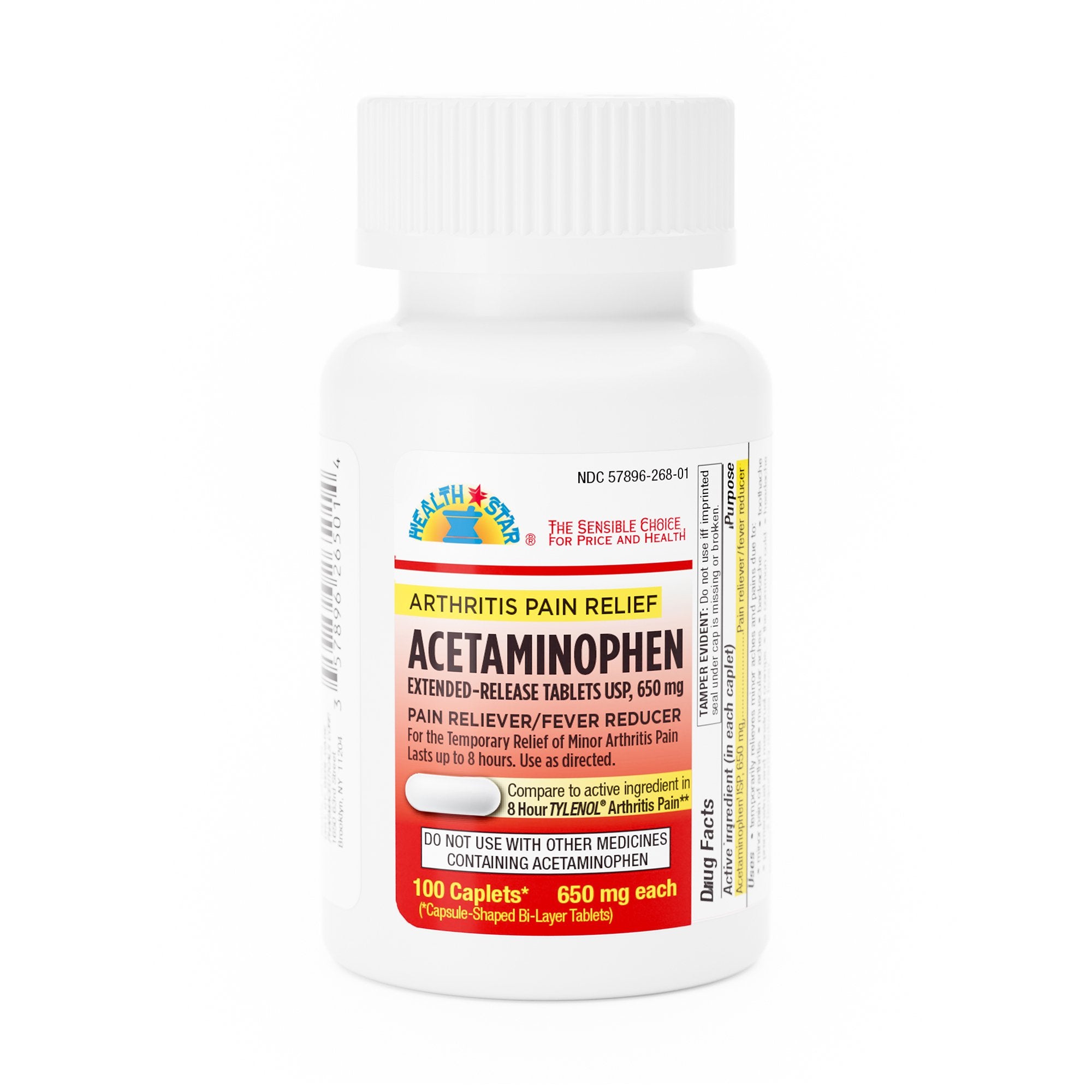 Geri-Care Acetaminophen Pain Relief-Pain Relief 650 mg Strength Acetaminophen Tablet 100 per Bottle