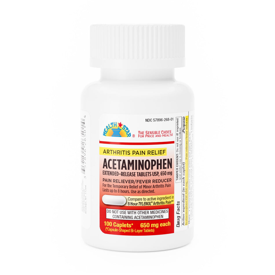 Geri-Care Acetaminophen Pain Relief-Pain Relief 650 mg Strength Acetaminophen Tablet 100 per Bottle